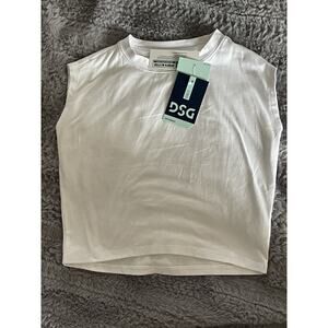 DSG GIRLS MOVEMENT PERFORMANCE MUSCLE TANK SIZE XS WHITE NWT